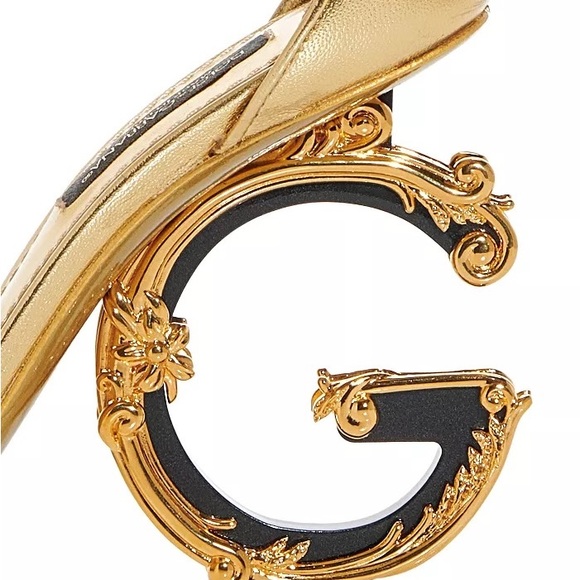 Dolce & Gabbana Devotion gold sandals - Picture 6 of 8